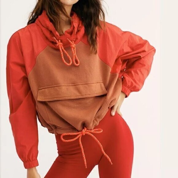 Free People Tops - Free People We The Free Lafayette Pullover Windbreaker Jacket -‎ Size S Small